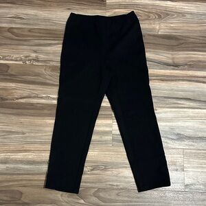 Frank Lyman Black Dress Pants Straight Leg Pull On Size 4 Rhinestone